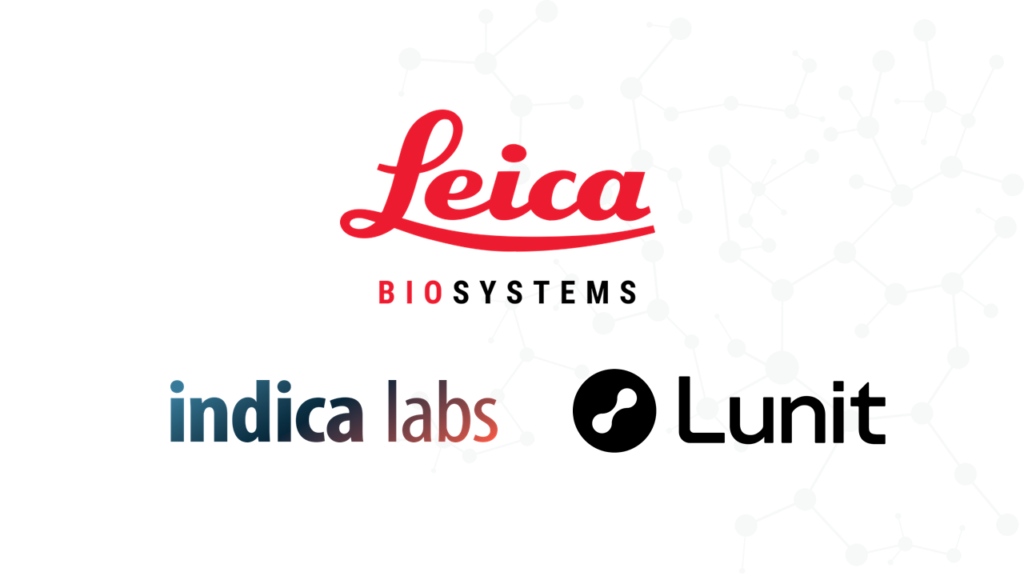 A partnership Leica Biosystems, Indica Labs, and Lunit that will focus on PD-L1 and emerging immunohistochemistry (IHC) biomarkers, supporting scalable and consistent biomarker quantification through computational pathology tools. The first product is an AI-powered Lunit SCOPE algorithm designed for Leica Biosystems’ PD-L1 primary antibody (CAL10).